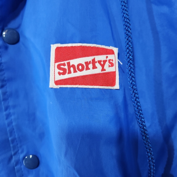 Rare Vtg SHORTY'S SKATEBOARDS Royal Blue Lined Windbreaker Jacket Made USA sz XL - Picture 9 of 13